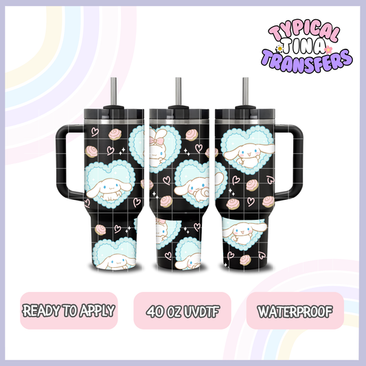 K Cinna blue hearts | 40oz UVDTF Wrap | POD