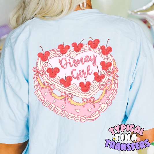 Dis Girl Cake | DTF Screen Print | 11" Adult