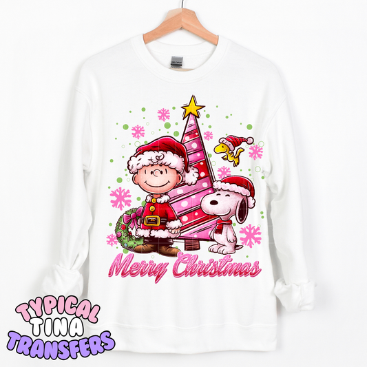 CB Pink Christmas Tree | DTF Transfer | POD