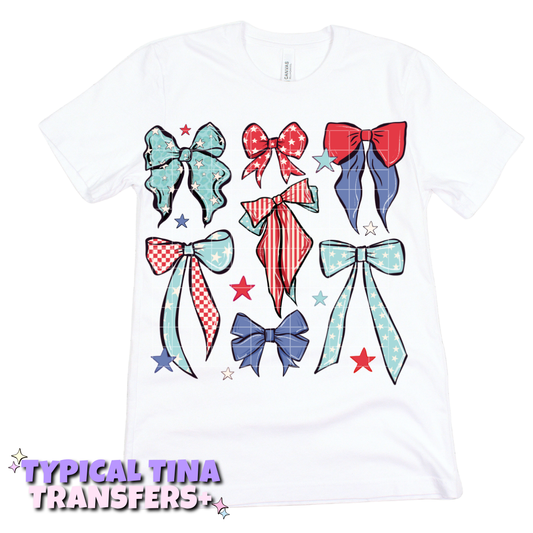 4th July Ribbons | DTF Transfers | POD