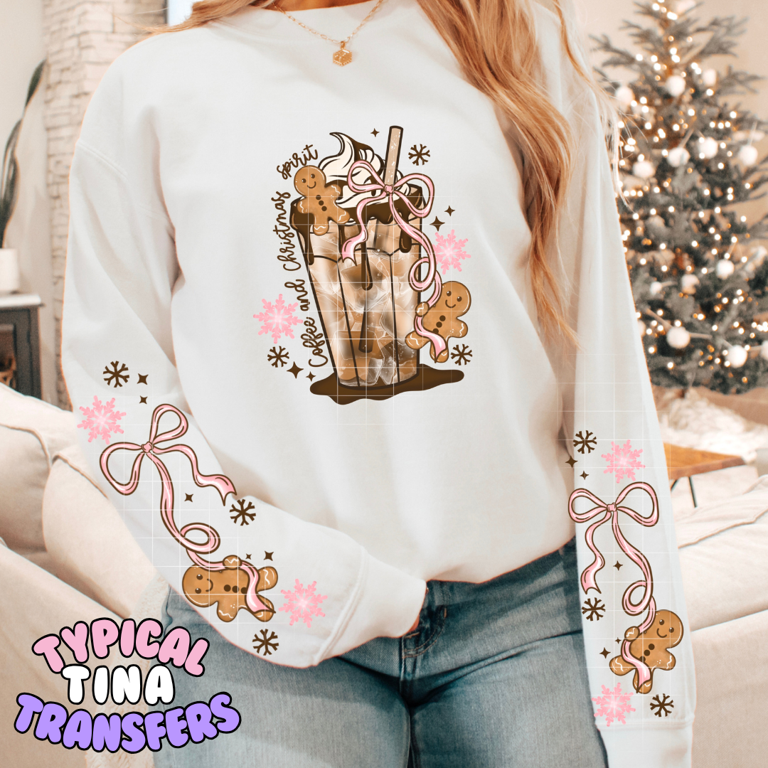 Coffee and christmas spirit | DTF Transfer | POD