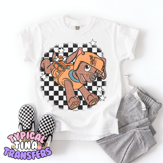 Checkered Background - Zuma | DTF Transfer | POD