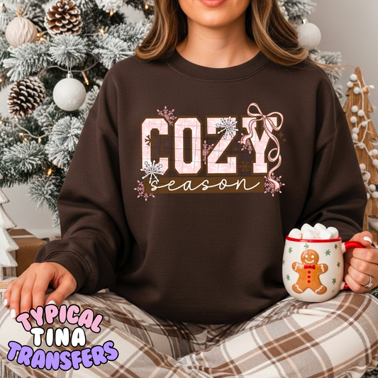 Cozy season in pink | DTF Transfer | POD