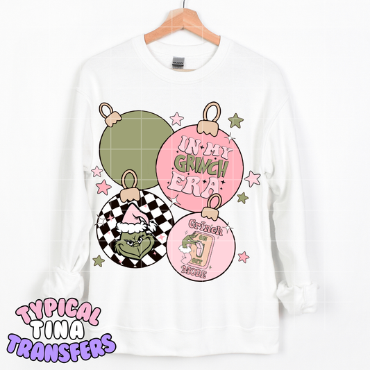 In my gr!nch pink ornaments | DTF Transfer | POD