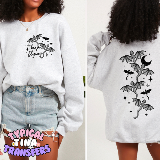 Flying Dragins | DTF Transfer | POD