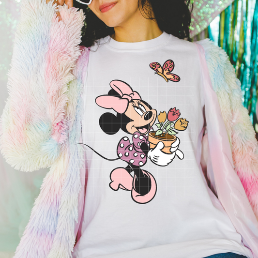 Spring M Mouse | DTF Screen Print | POD