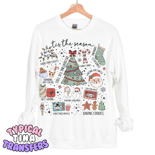 Tis the Season Doodle | DTF Transfers | POD