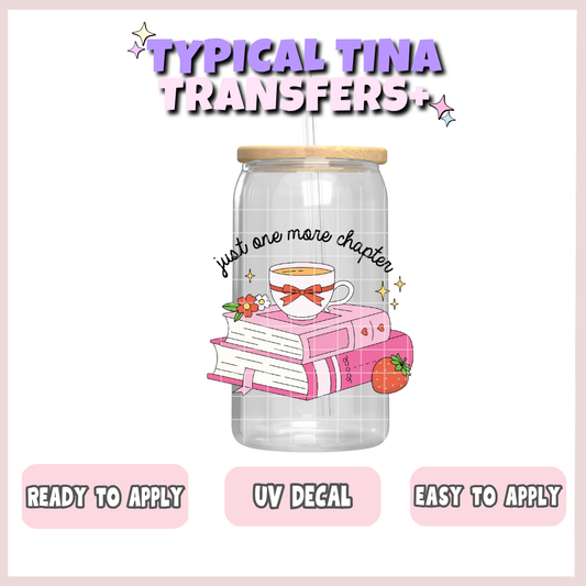 Just one more chapter strawberry | UV decals | POD