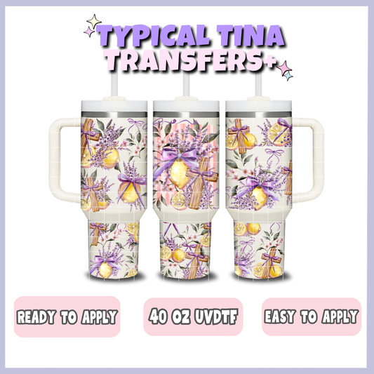 Lemon Zest | 40oz UVDTF Wrap | POD