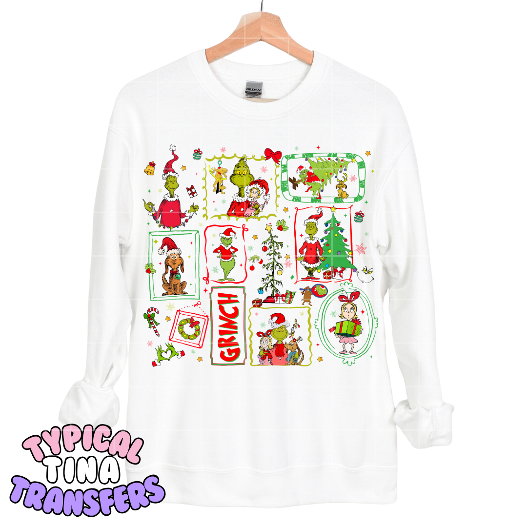 Xmas frames - Gr!nchy | DTF Transfers | POD