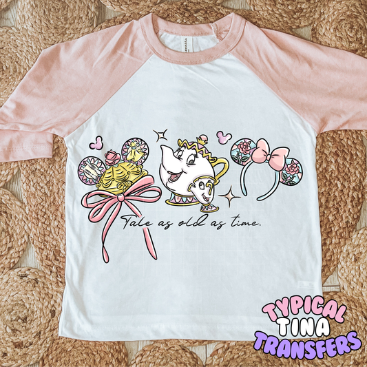 Beauty & B Mouse Hat  | DTF Transfer | POD