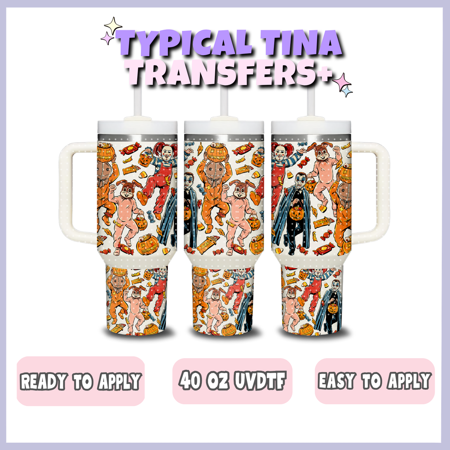 Support local trick treaters | 40oz UVDTF Wrap | POD