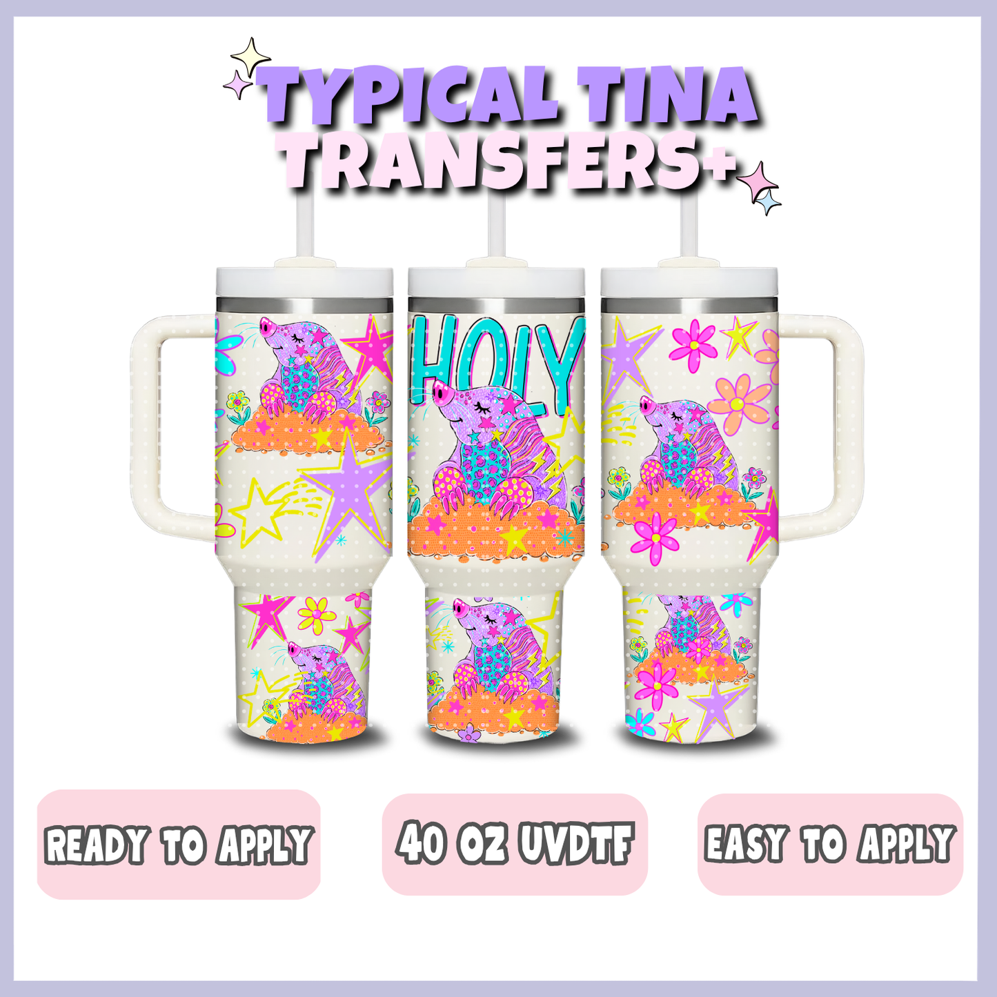 Holy Moly | 40oz UVDTF Wrap | POD
