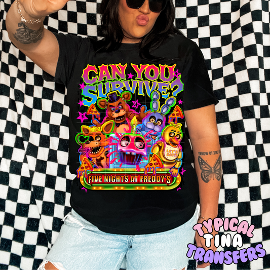 Can you survive? | DTF Transfer | POD