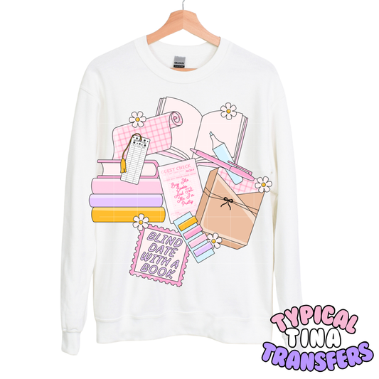 Blind date with a book | DTF Transfers | POD