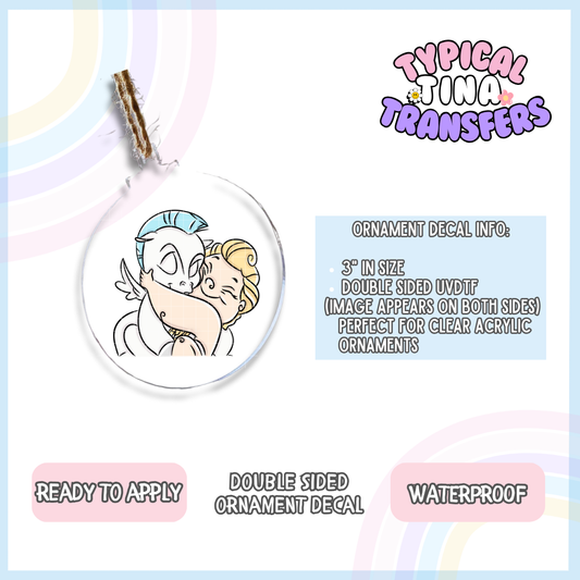 Baby Herc and Peg | 3" Ornament Decal | POD