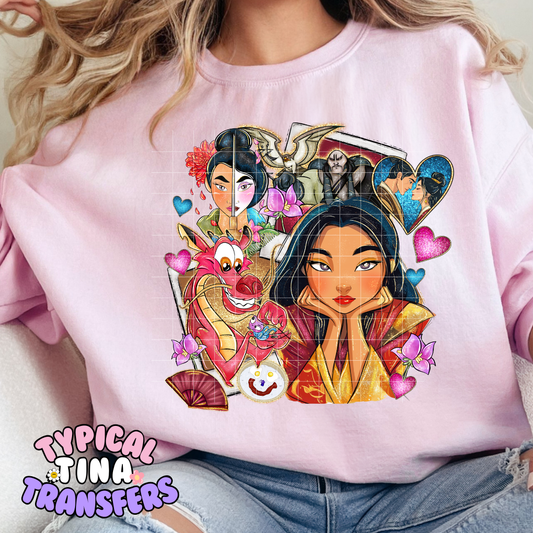 Polaroid Princess Warrior | DTF Screen Print | POD