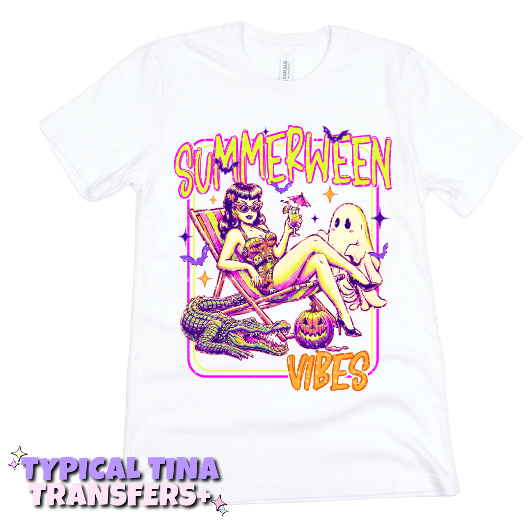 Summerween vibes (beach chair) | DTF Transfers | POD