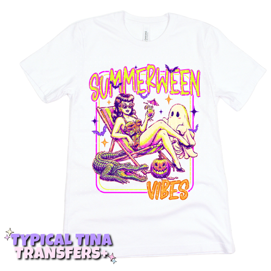 Summerween vibes (beach chair) | DTF Transfers | POD