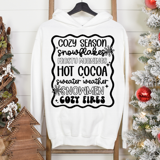Cozy Season, Snowflakes | DTF Transfer | POD