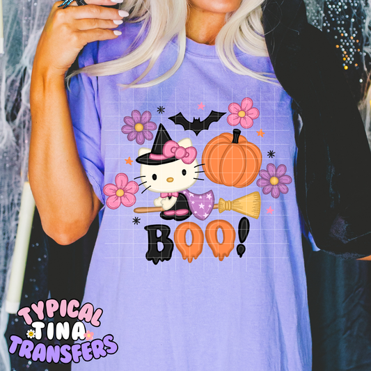Kitty Witch Boo | DTF Transfer | POD