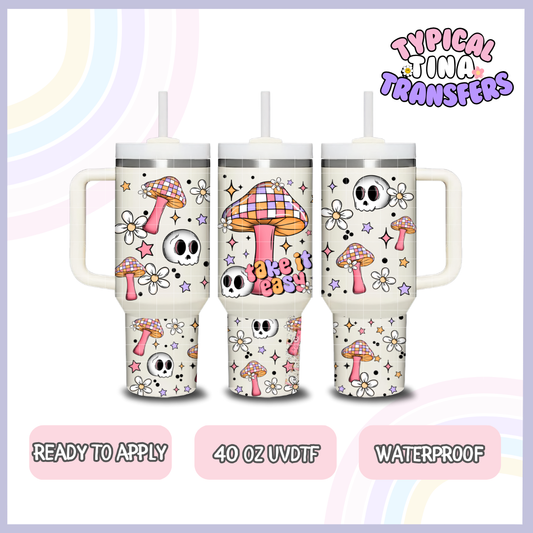 Take it Easy | 40oz UVDTF Wrap | POD