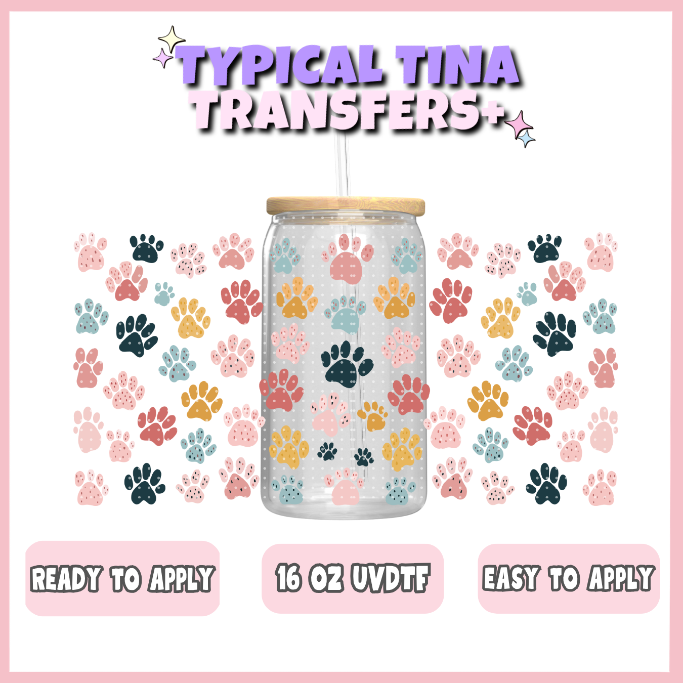 UVDTF #12062 | 16oz UVDTF Wrap | POD