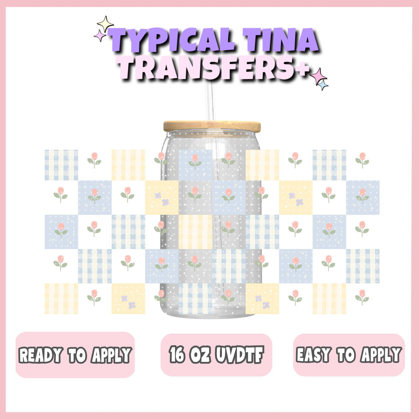 UVDTF #12068 | 16oz UVDTF Wrap | POD