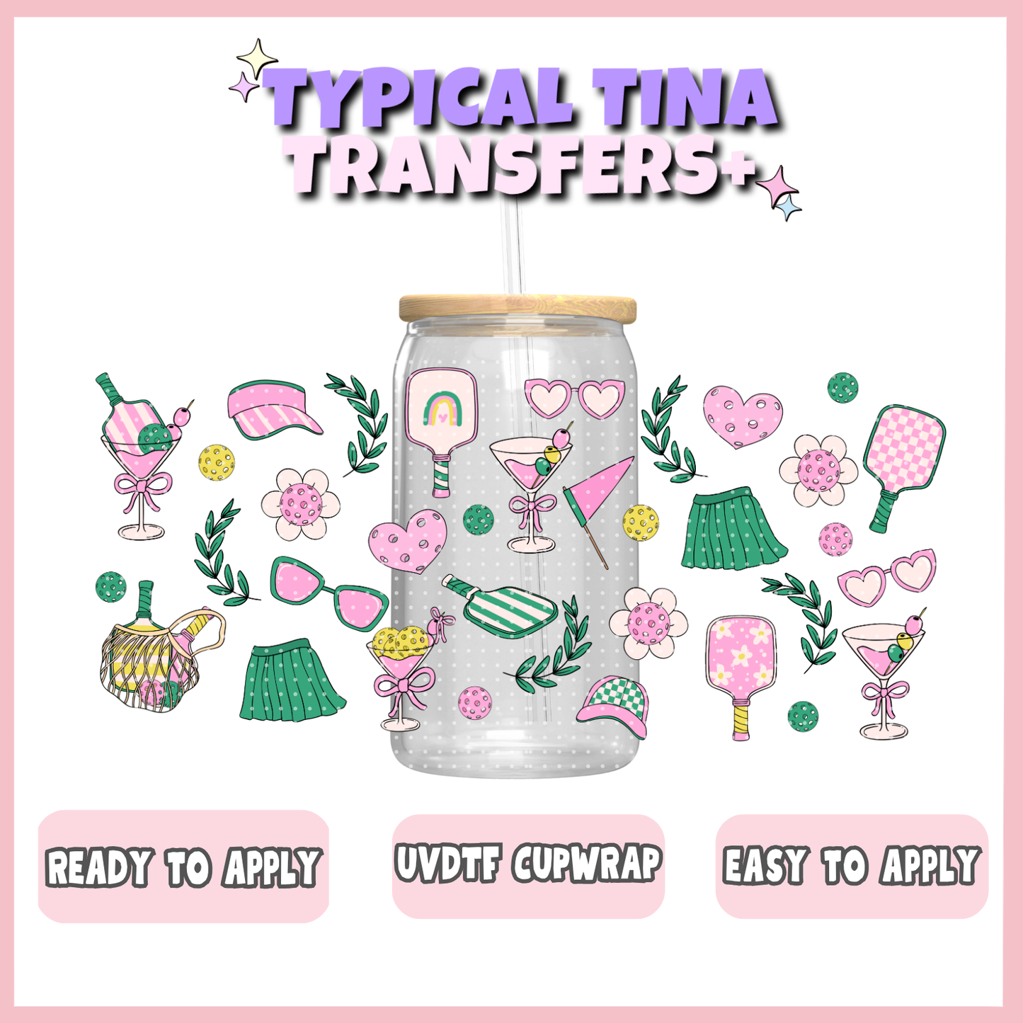 UVDTF #12126 | 16oz UVDTF Wrap | POD