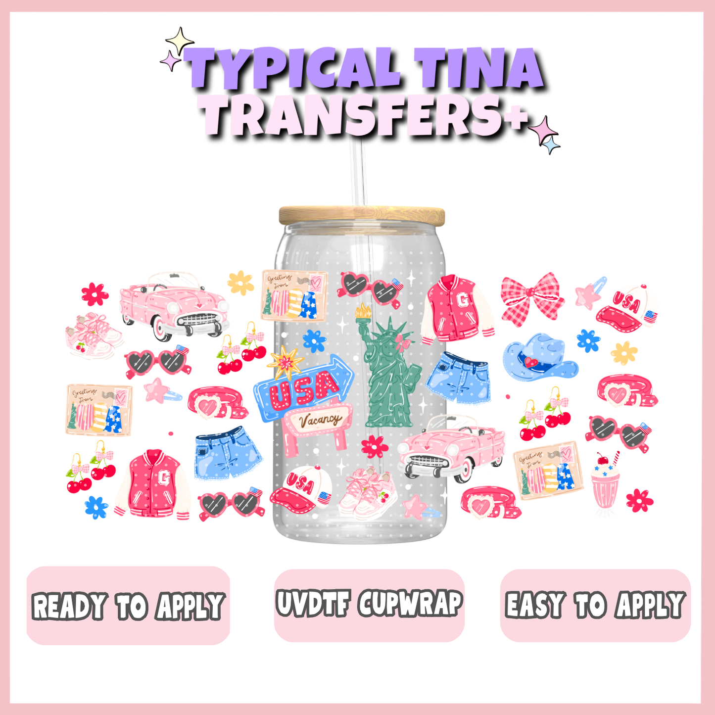 UVDTF #12158 | 16oz UVDTF Wrap | POD