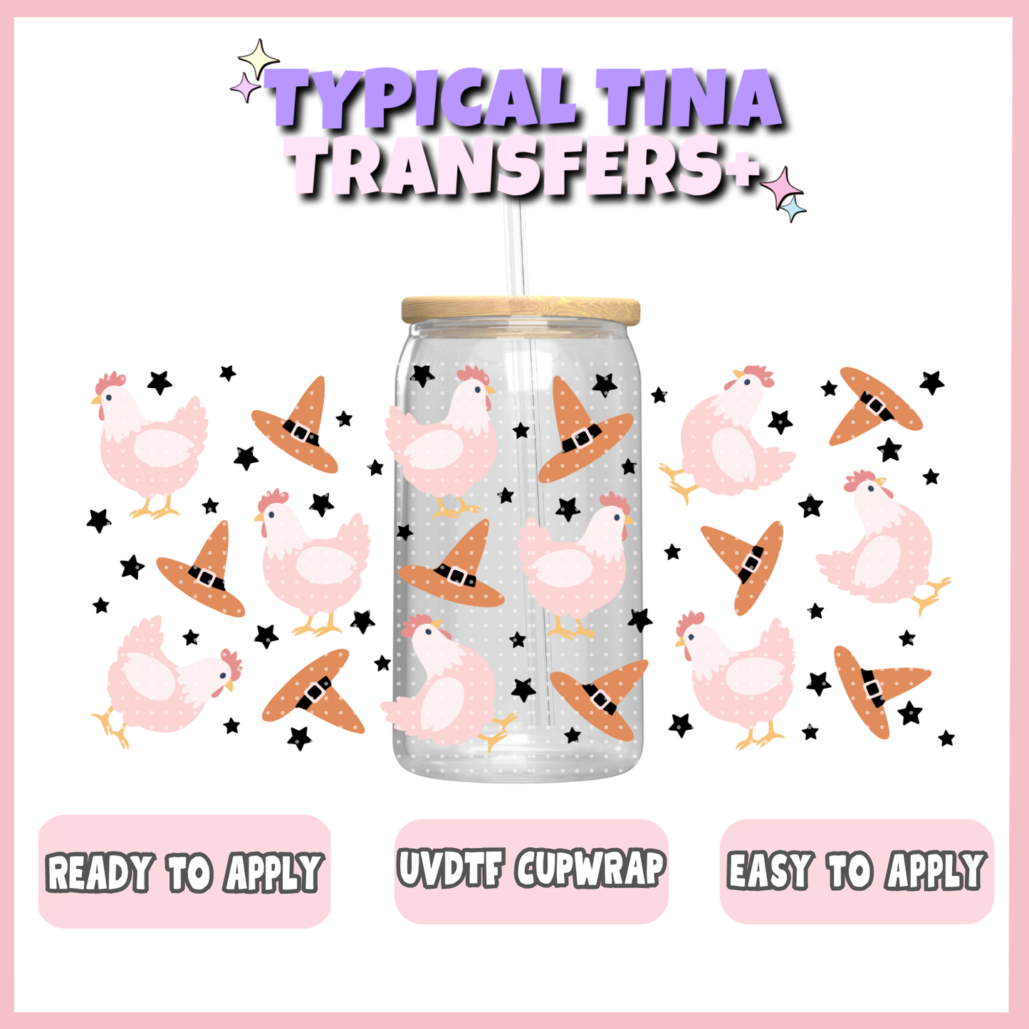 UVDTF #12160 | 16oz UVDTF Wrap | POD