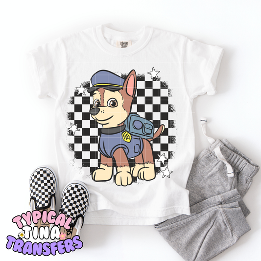 Checkered Background - Chase | DTF Transfer | POD