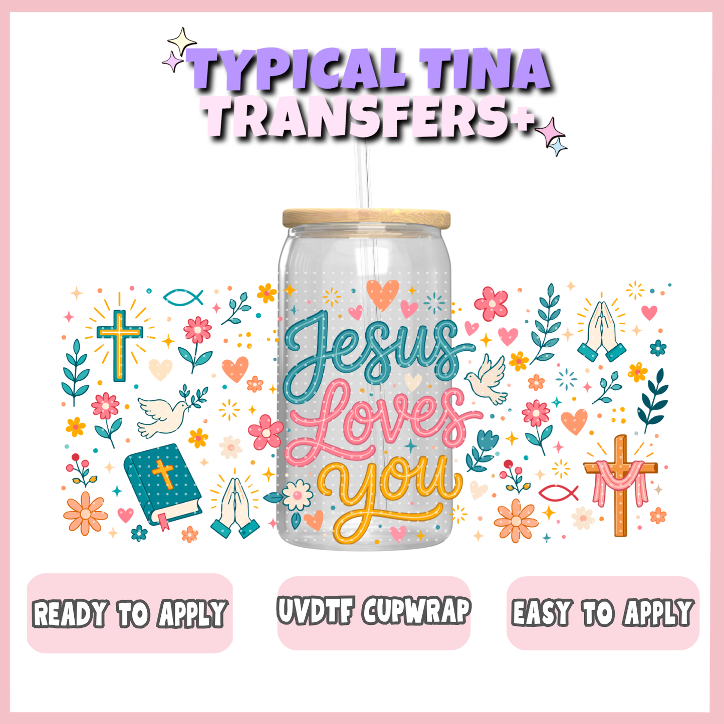 UVDTF #12219 | 16oz UVDTF Wrap | POD