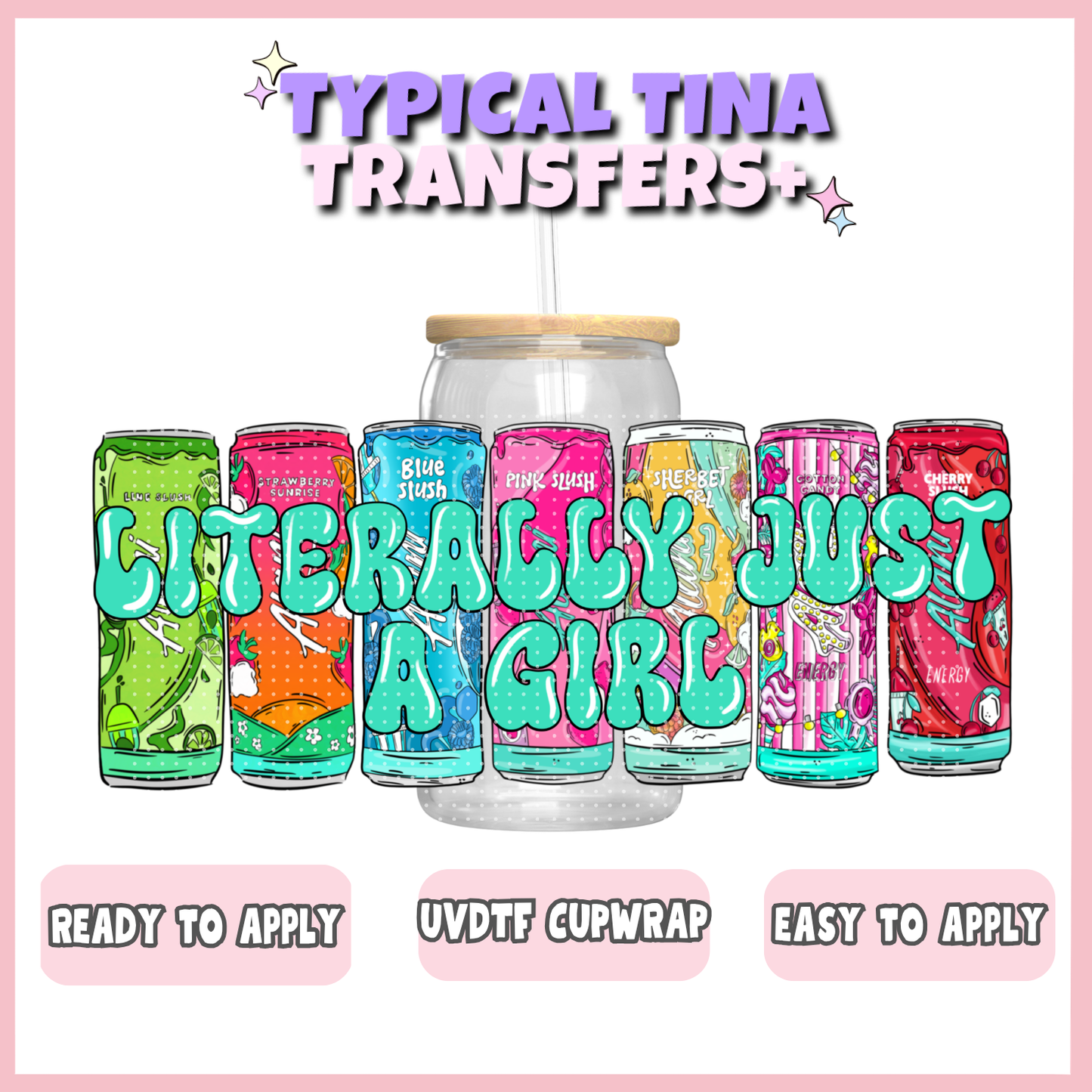UVDTF #12252 | 16oz UVDTF Wrap | POD
