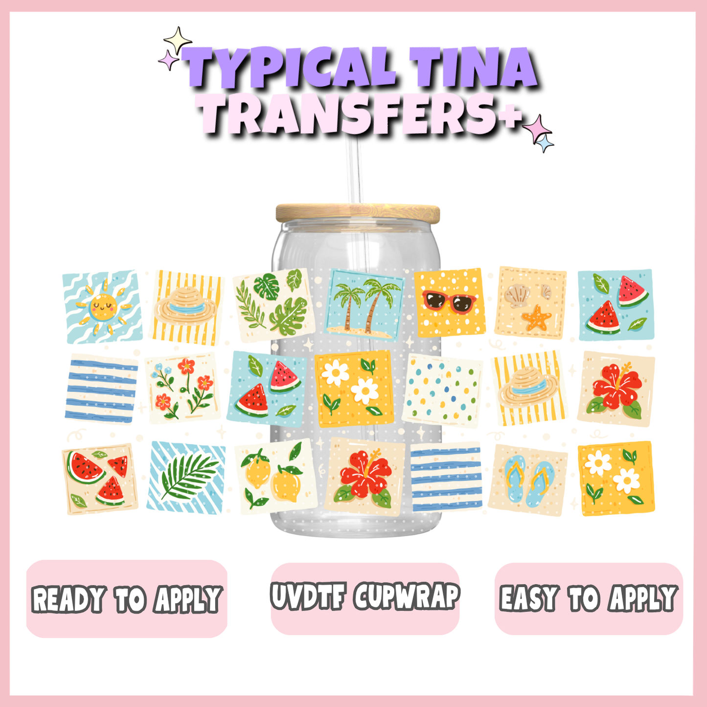 UVDTF #12258 | 16oz UVDTF Wrap | POD