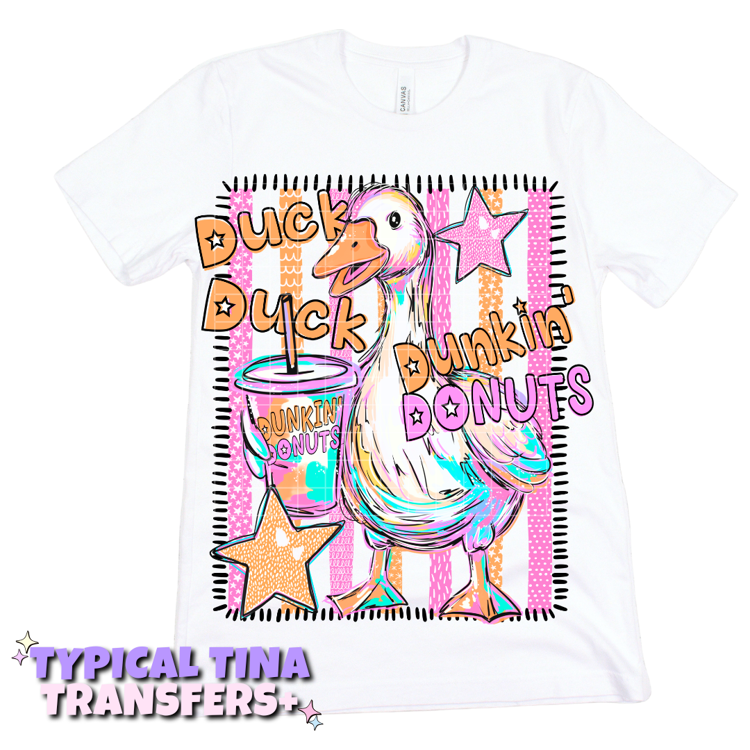 Goose: Duck Duck D Donuts | DTF Transfers | POD