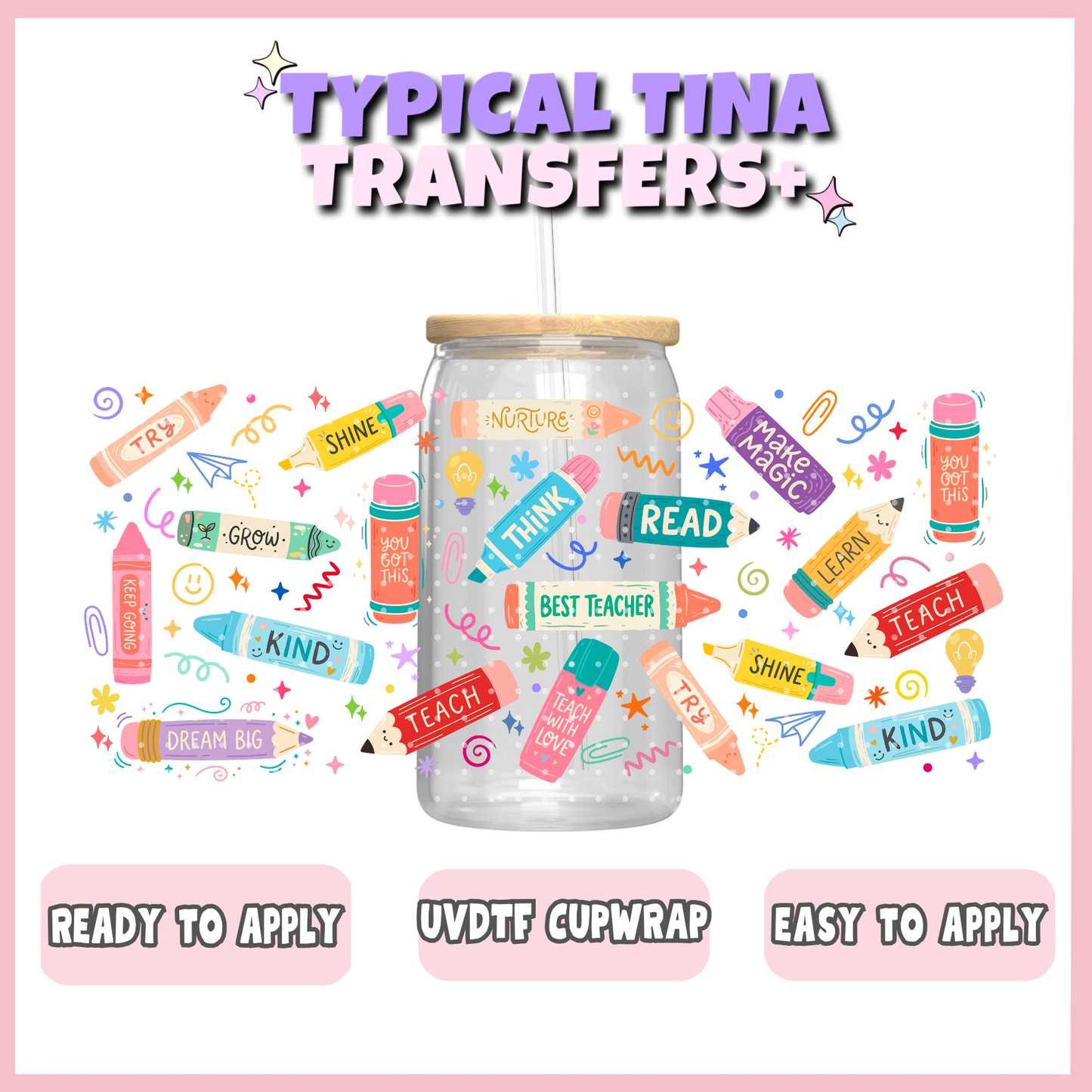 UVDTF #12536 | 16oz UVDTF Wrap | POD