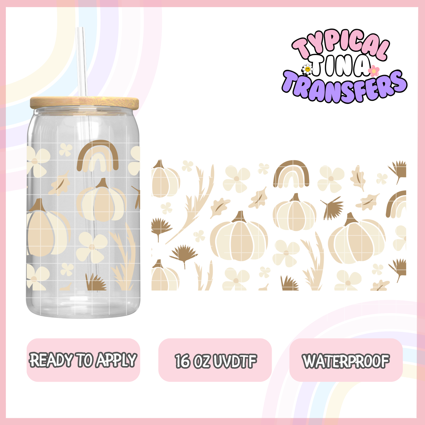 UVDTF #1258 | 16oz UVDTF Wrap | POD