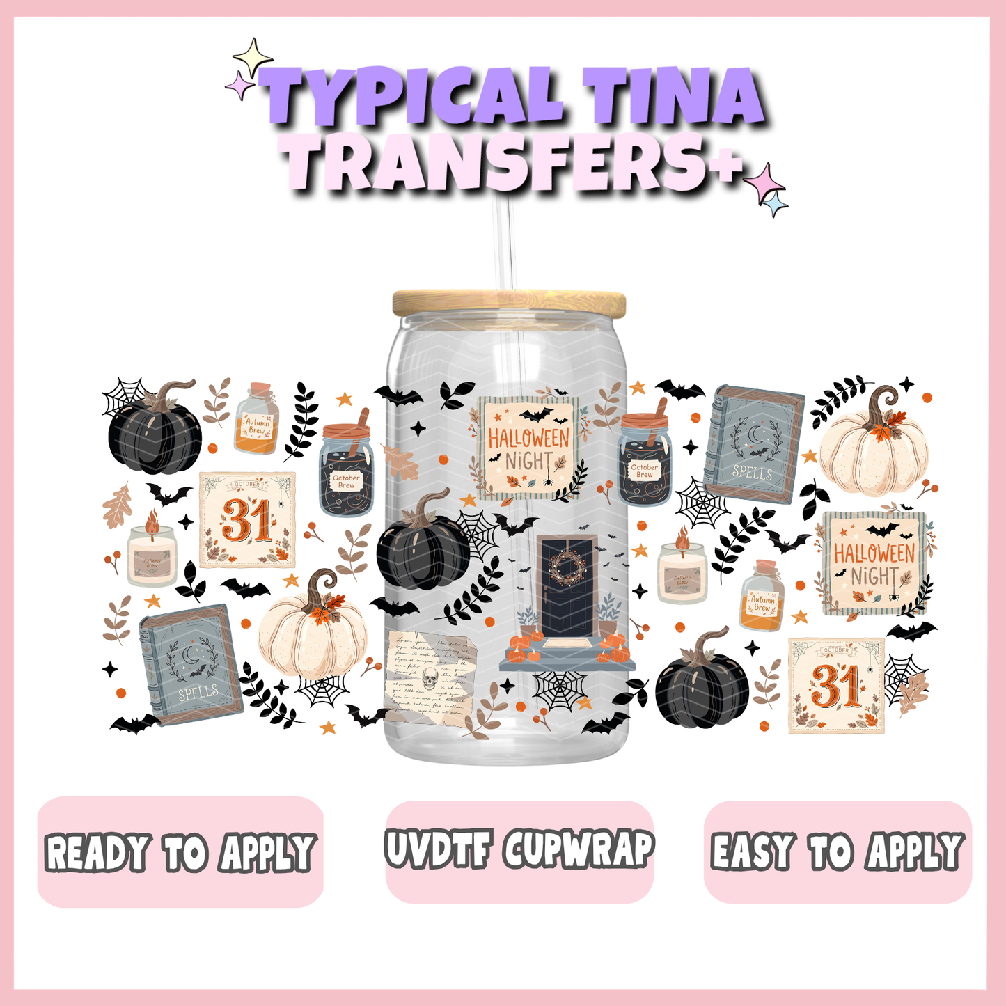 UVDTF #12691 | 16oz UVDTF Wrap | POD