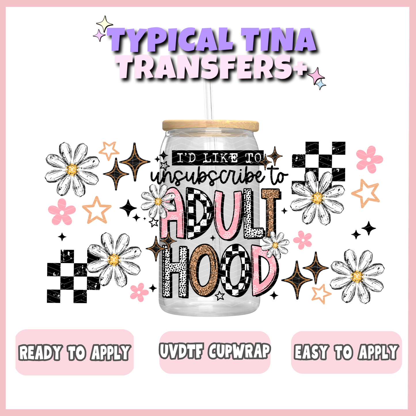 UVDTF #12795 | 16oz UVDTF Wrap | POD