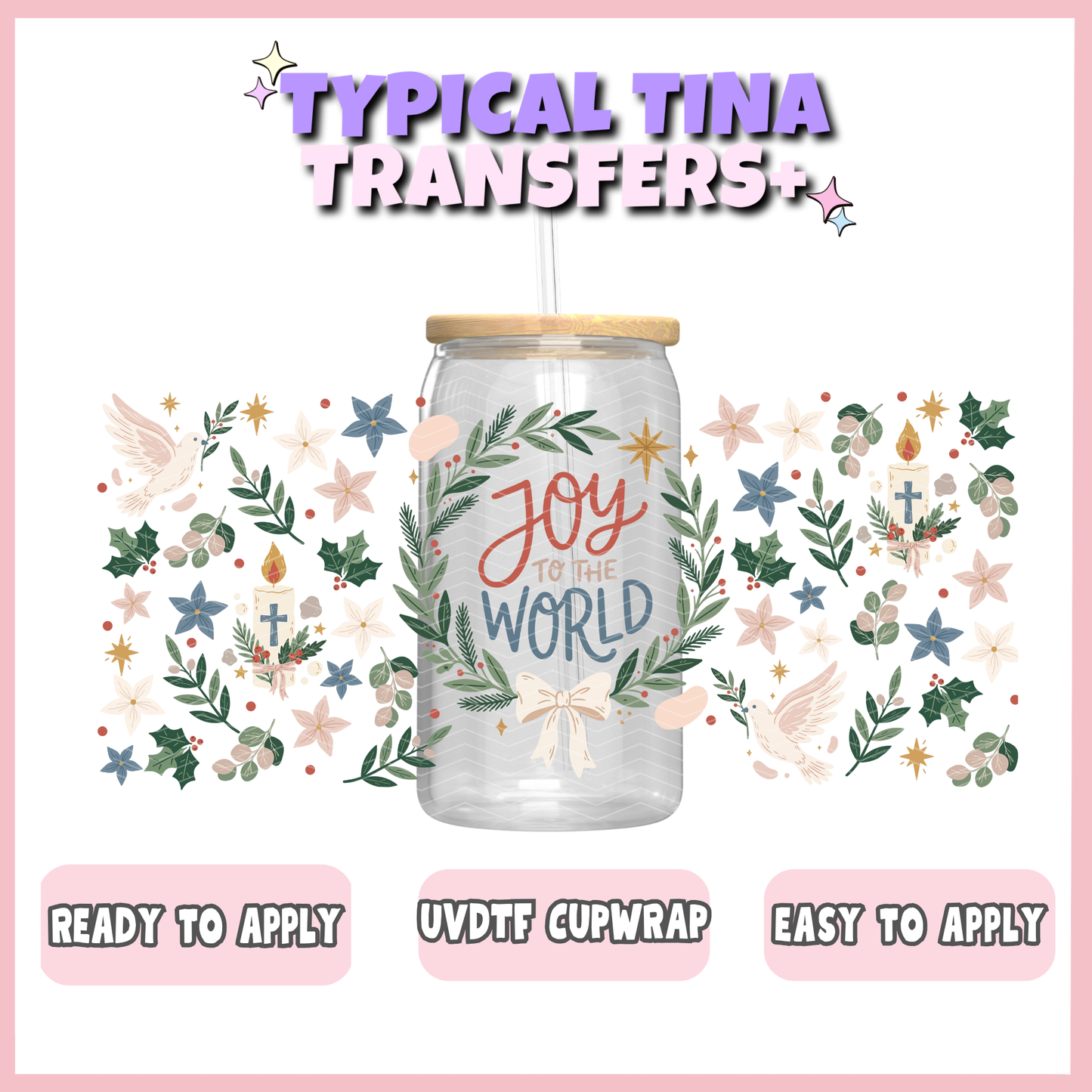 UVDTF #12857 | 16oz UVDTF Wrap | POD