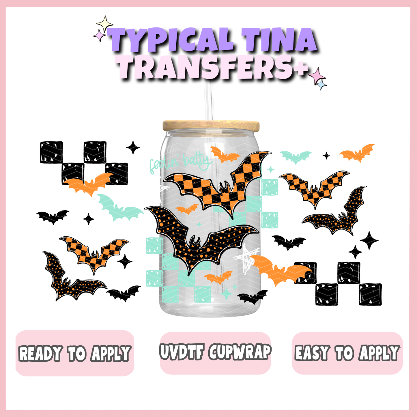 UVDTF #12932 | 16oz UVDTF Wrap | POD