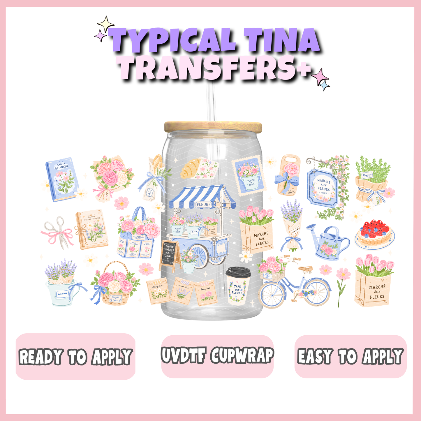 UVDTF #12985 | 16oz UVDTF Wrap | POD