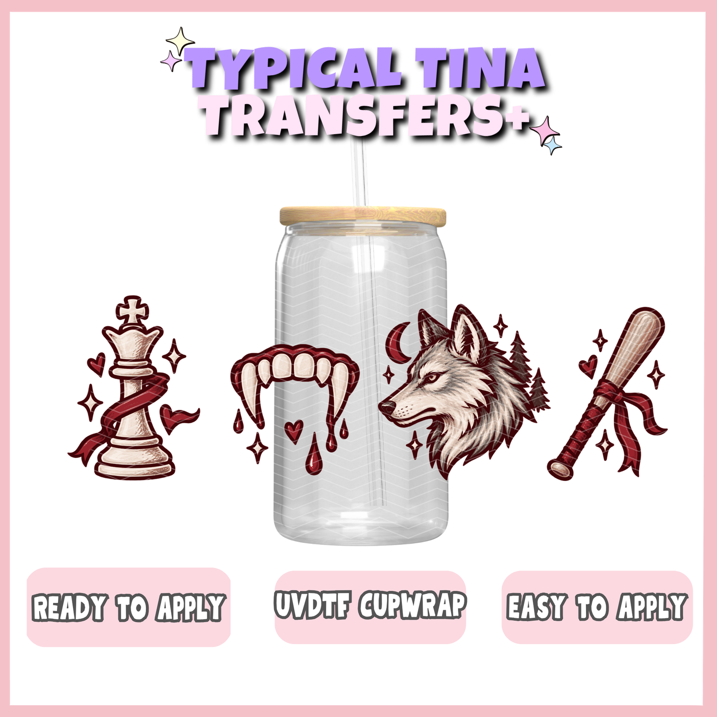 UVDTF #12988 | 16oz UVDTF Wrap | POD