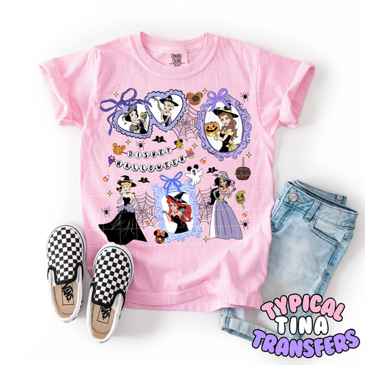 Coquette Halloween Princess frames | DTF Transfer | POD