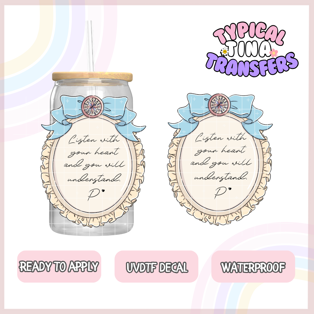 UVDTF Decal | 3"-4" decals | POD - Princess quotes choose design