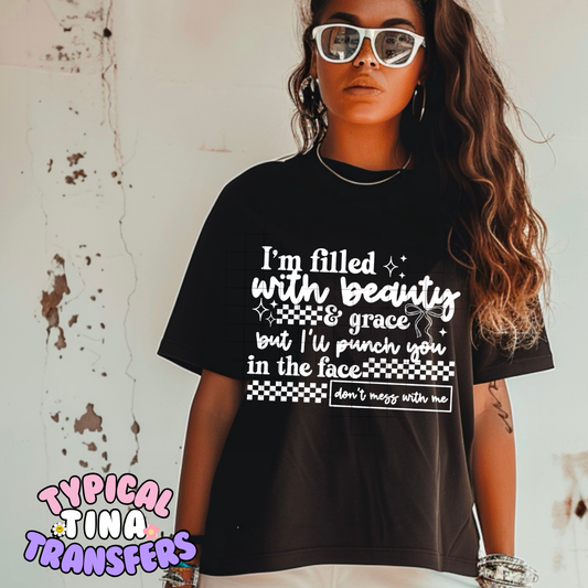 But I'll punch you | DTF Screen Print | POD - choose color