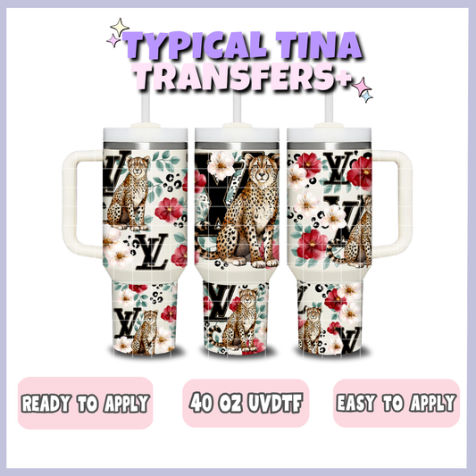 Boujee Leopard | 40oz UVDTF Wrap | POD