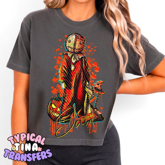 Bold Orange Sam pumpkin, bitten loli | DTF Transfer | POD