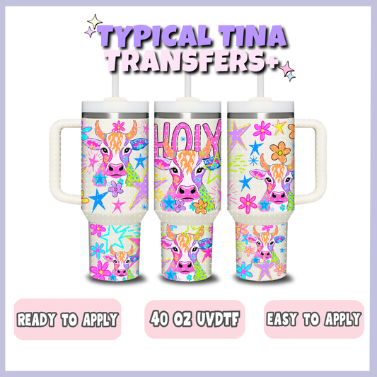 Holy cow | 40oz UVDTF Wrap | POD